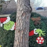 Grinch Decoration!,Merry Christmas Grinch Ornaments,Grinch Ornaments,Christmas Decorations Fence Peeker Ornaments Winter Yard Wall Signs Gift For Christmas Day