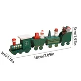 Christmas Wooden Train Ornament, Mini Painted Train Decoration Kids Gift Toys, Xmas Table Top Adornment for Christmas Party Kindergarten Navidad Decoration Clearance Home Clearance Items Xmas Gifts