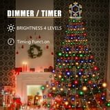 DAYBETTER Christmas Lights Outdoor, 317 LED String Lights, for Christmas Tree (Star-Multicolor)
