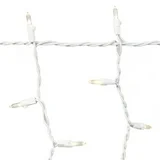 Indoor/Outdoor 300-Count LED Icicle Christmas Lights, Warm White, 18', Holiday Time